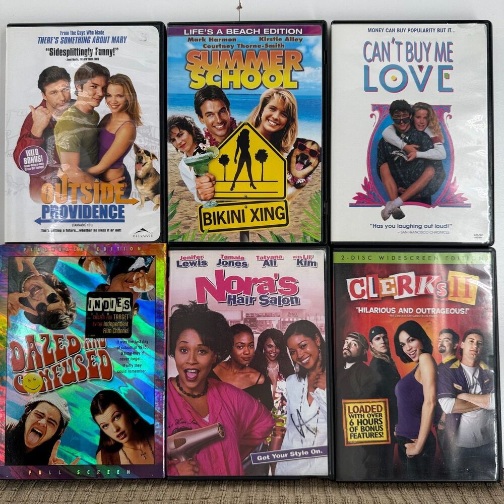 6 DVD Comedy Lot Dazed & Confused Clerks II Summer School + More